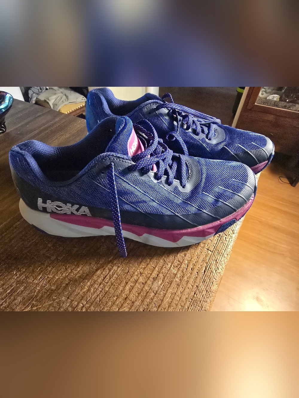 Hoka One One Torrent Women's Trail Sodalite Blue, Very Berry Size 10 - Picture 2 of 6